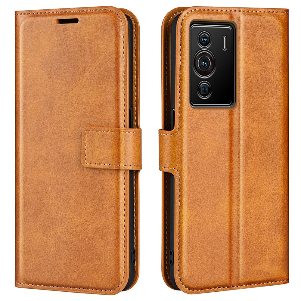 PU Leather Folio Flip Case for ZTE nubia Z40 Pro, Wallet Stand Magnetic Clasp Mobile Phone Cover