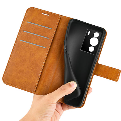 PU Leather Folio Flip Case for ZTE nubia Z40 Pro, Wallet Stand Magnetic Clasp Mobile Phone Cover