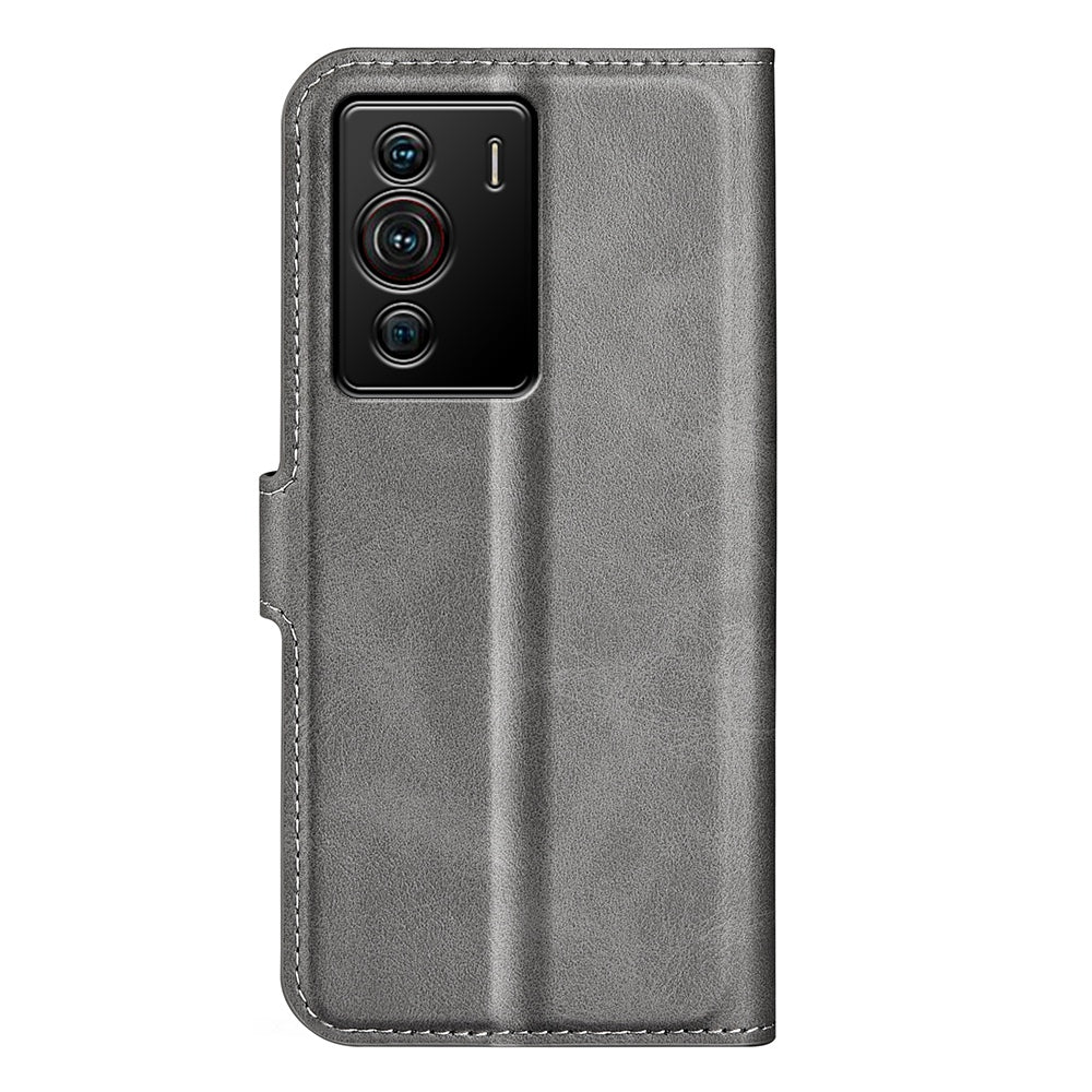 PU Leather Folio Flip Case for ZTE nubia Z40 Pro, Wallet Stand Magnetic Clasp Mobile Phone Cover