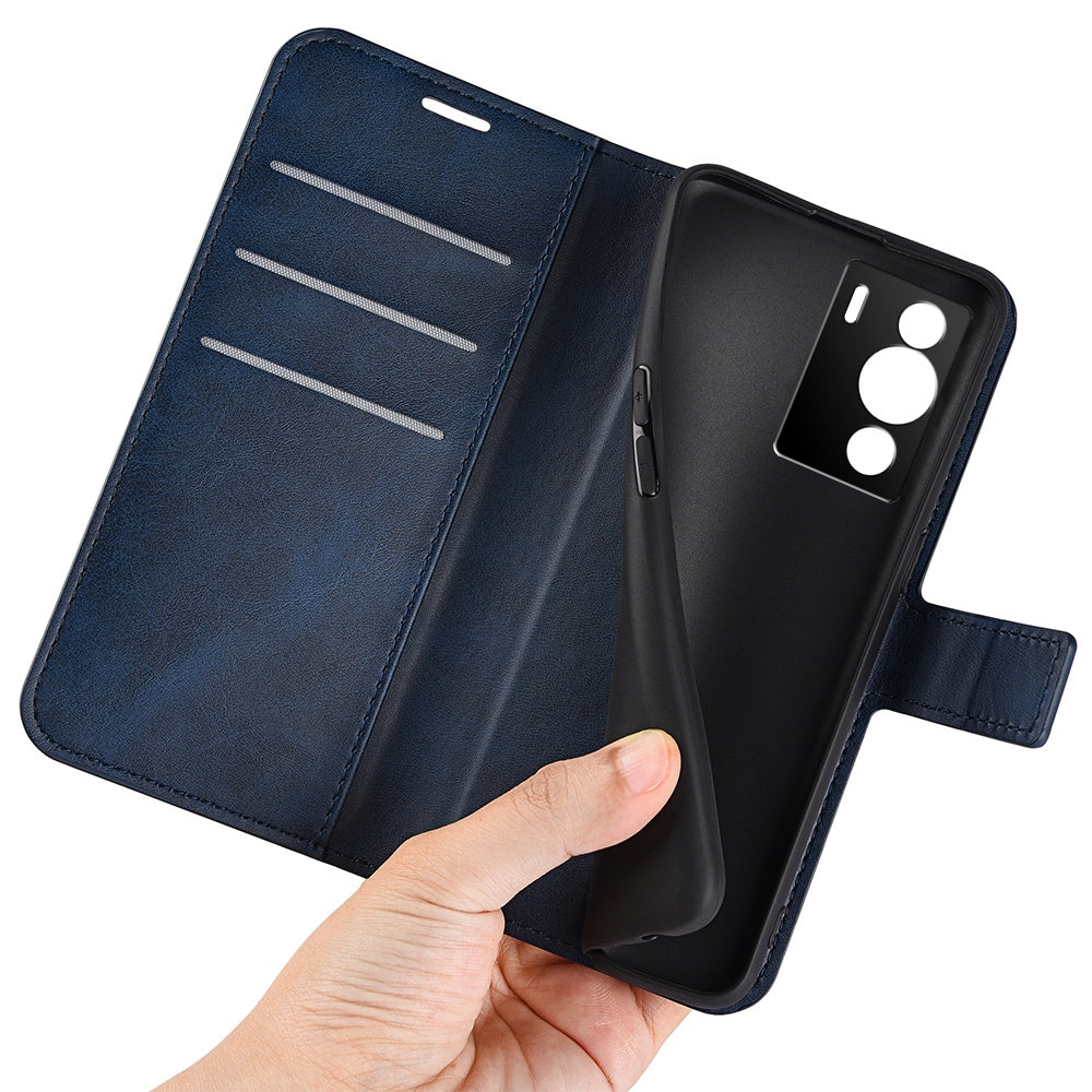 PU Leather Folio Flip Case for ZTE nubia Z40 Pro, Wallet Stand Magnetic Clasp Mobile Phone Cover