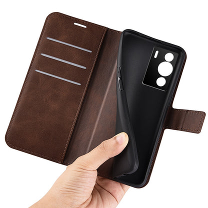 PU Leather Folio Flip Case for ZTE nubia Z40 Pro, Wallet Stand Magnetic Clasp Mobile Phone Cover