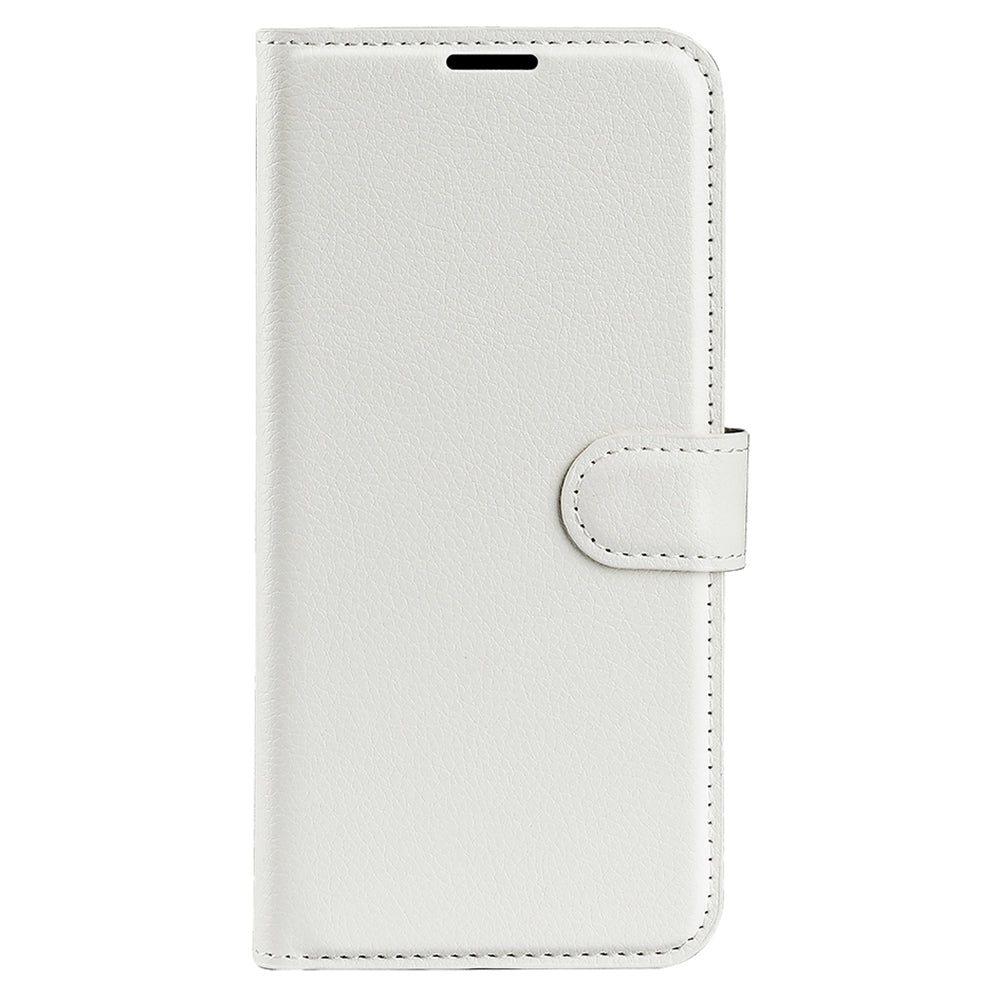 Folio Flip Litchi Skin Leather Case for ZTE nubia Z40 Pro, Magnetic Clasp Closure Wallet Stand Cover Phone Accessory