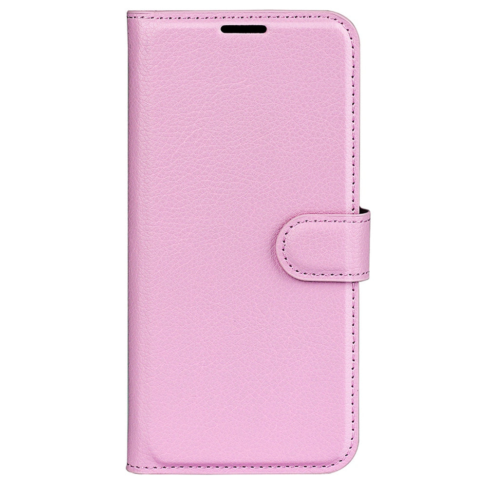 Folio Flip Litchi Skin Leather Case for ZTE nubia Z40 Pro, Magnetic Clasp Closure Wallet Stand Cover Phone Accessory