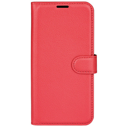 Folio Flip Litchi Skin Leather Case for ZTE nubia Z40 Pro, Magnetic Clasp Closure Wallet Stand Cover Phone Accessory