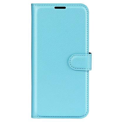 Folio Flip Litchi Skin Leather Case for ZTE nubia Z40 Pro, Magnetic Clasp Closure Wallet Stand Cover Phone Accessory