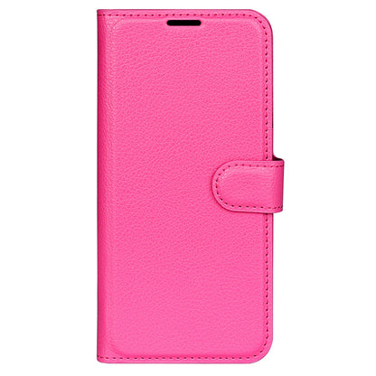 Folio Flip Litchi Skin Leather Case for ZTE nubia Z40 Pro, Magnetic Clasp Closure Wallet Stand Cover Phone Accessory