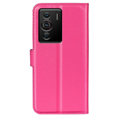 Folio Flip Litchi Skin Leather Case for ZTE nubia Z40 Pro, Magnetic Clasp Closure Wallet Stand Cover Phone Accessory