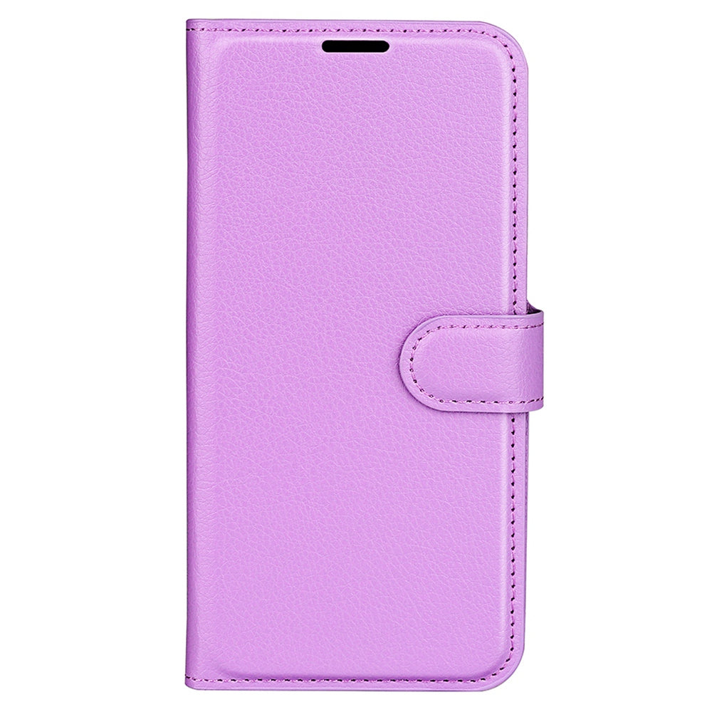 Folio Flip Litchi Skin Leather Case for ZTE nubia Z40 Pro, Magnetic Clasp Closure Wallet Stand Cover Phone Accessory