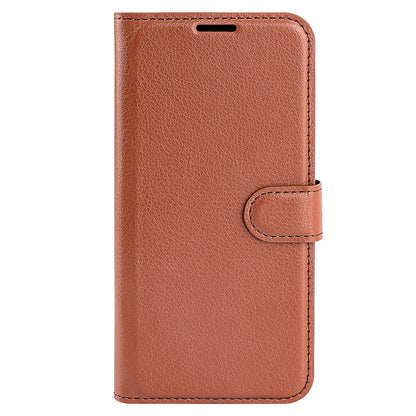 Folio Flip Litchi Skin Leather Case for ZTE nubia Z40 Pro, Magnetic Clasp Closure Wallet Stand Cover Phone Accessory