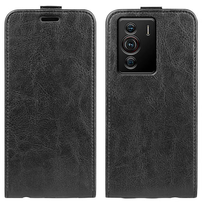 Vertical Flip Crazy Horse Leather Case for ZTE nubia Z40 Pro, Scratch Resistant Phone Case with Single Card Holder