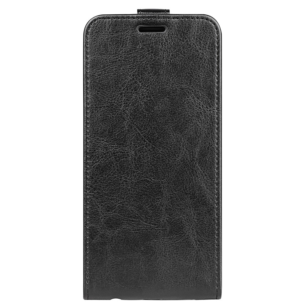 Vertical Flip Crazy Horse Leather Case for ZTE nubia Z40 Pro, Scratch Resistant Phone Case with Single Card Holder