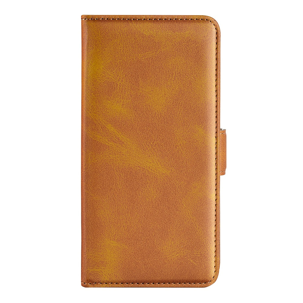 Folio Flip Dual-Clasp PU Leather Phone Shell for ZTE nubia Z40 Pro, Wallet Stand Case Phone Accessory