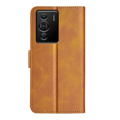 Folio Flip Dual-Clasp PU Leather Phone Shell for ZTE nubia Z40 Pro, Wallet Stand Case Phone Accessory