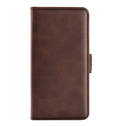 Folio Flip Dual-Clasp PU Leather Phone Shell for ZTE nubia Z40 Pro, Wallet Stand Case Phone Accessory