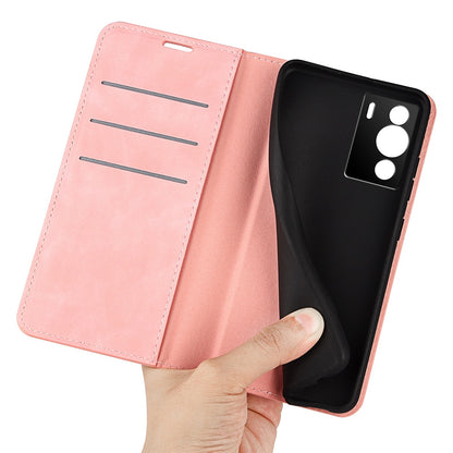 Silky-Touch Folio Flip Leather Cover for ZTE nubia Z40 Pro, Full Coverage Auto-Absorbed Phone Protective Case with Wallet Stand