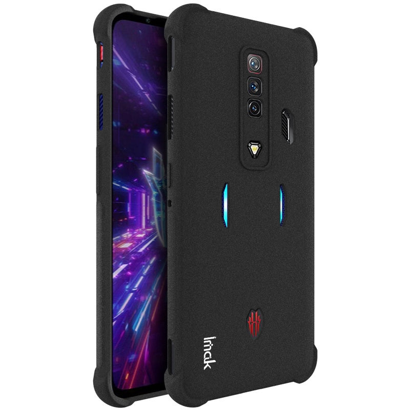 IMAK Airbags Anti-drop Phone Case for ZTE nubia Red Magic 7 Scratch Resistant TPU Matte Phone Cover with Screen Protector