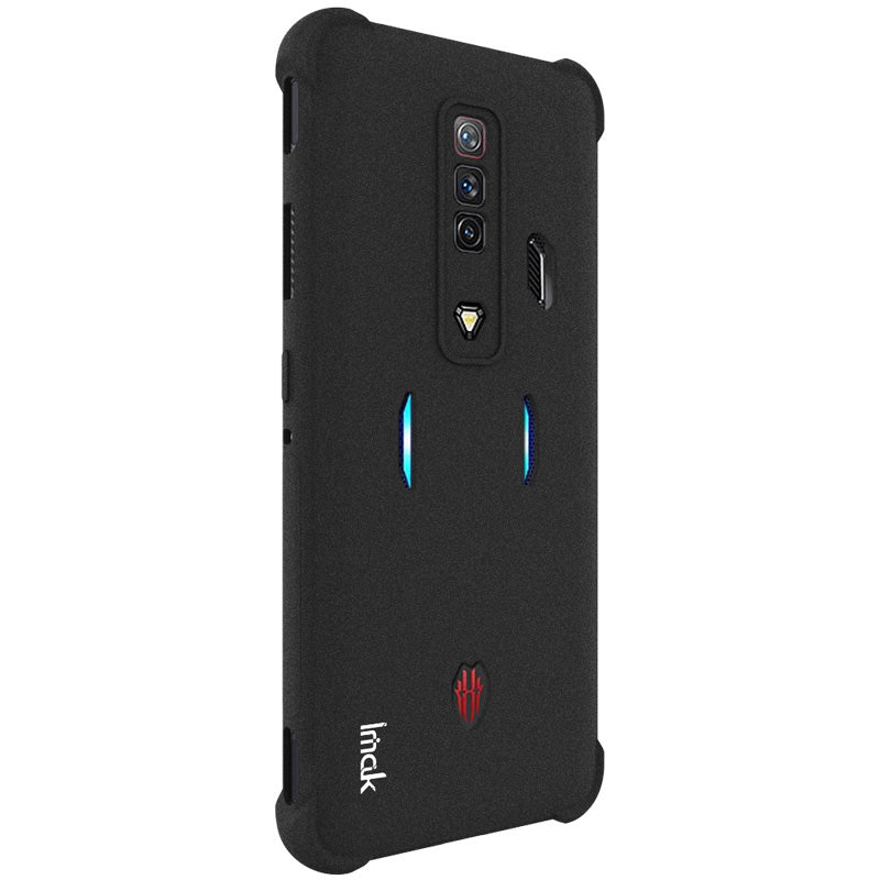 IMAK Airbags Anti-drop Phone Case for ZTE nubia Red Magic 7 Scratch Resistant TPU Matte Phone Cover with Screen Protector