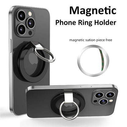 Compatible with MagSafe Accessories Magnetic Phone Ring Holder Compatible with iPhone 13 / 12 Series Adjustable Finger Ring Grip Stand Support 360-degree Rotating 180-degree Folding