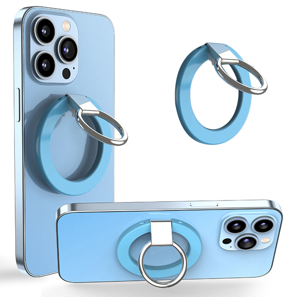 Compatible with MagSafe Accessories Magnetic Phone Ring Holder Compatible with iPhone 13 / 12 Series Adjustable Finger Ring Grip Stand Support 360-degree Rotating 180-degree Folding