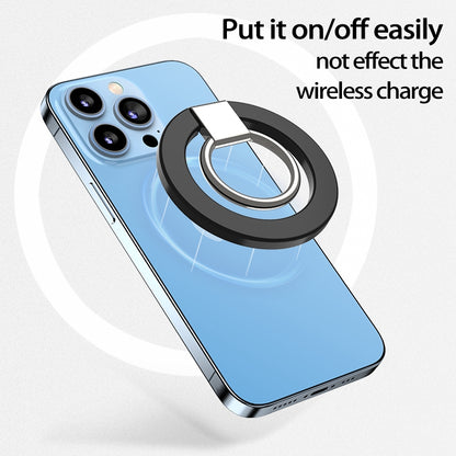 Compatible with MagSafe Accessories Magnetic Phone Ring Holder Compatible with iPhone 13 / 12 Series Adjustable Finger Ring Grip Stand Support 360-degree Rotating 180-degree Folding