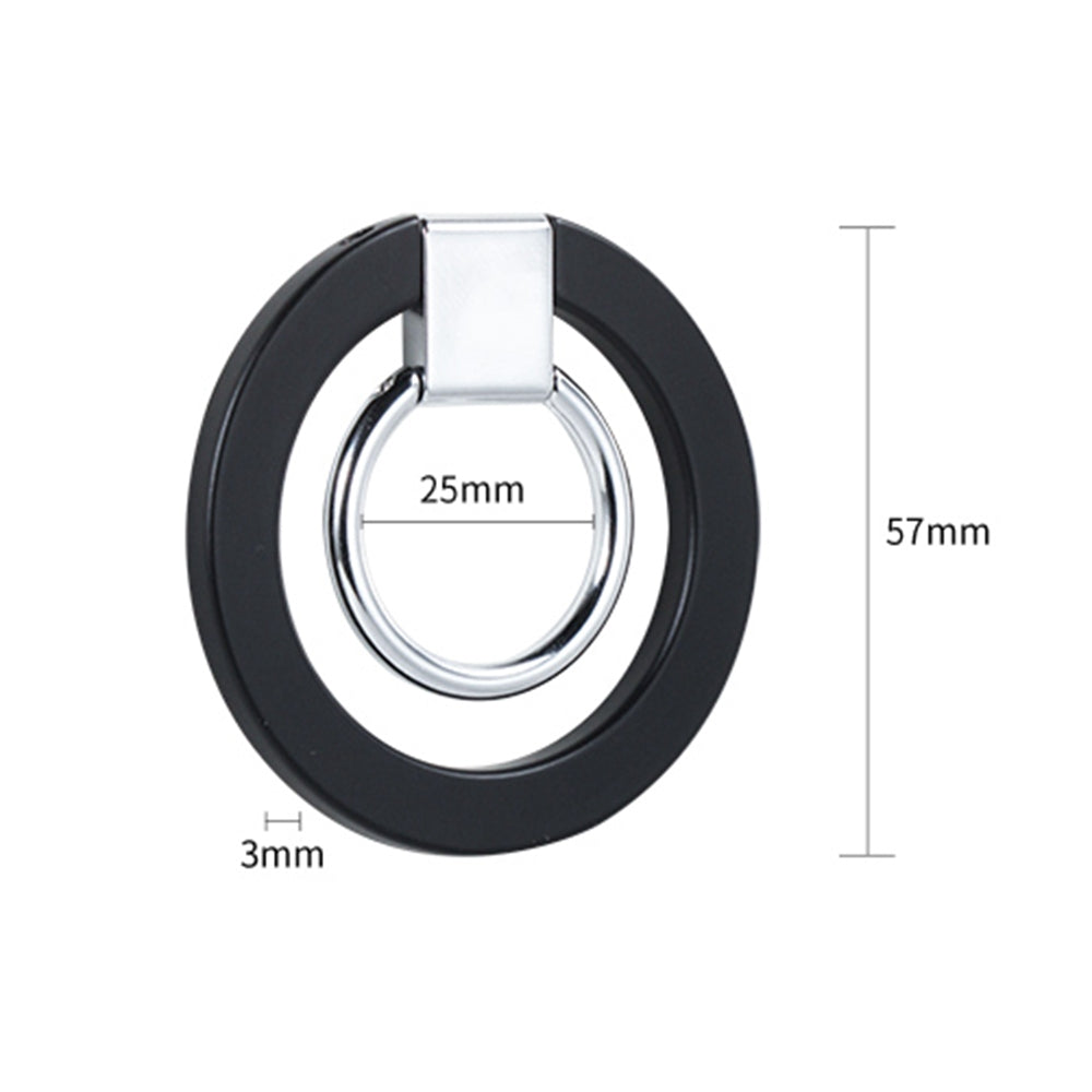 Compatible with MagSafe Accessories Magnetic Phone Ring Holder Compatible with iPhone 13 / 12 Series Adjustable Finger Ring Grip Stand Support 360-degree Rotating 180-degree Folding