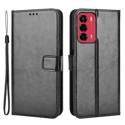 For ZTE Blade A72/Blade V40 Vita Split Leather+TPU Wallet Folio Phone Case Crazy Horse Texture Stand Anti-scratch Cell Phone Shell