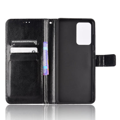 For ZTE Blade A72/Blade V40 Vita Split Leather+TPU Wallet Folio Phone Case Crazy Horse Texture Stand Anti-scratch Cell Phone Shell