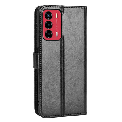 For ZTE Blade A72/Blade V40 Vita Split Leather+TPU Wallet Folio Phone Case Crazy Horse Texture Stand Anti-scratch Cell Phone Shell