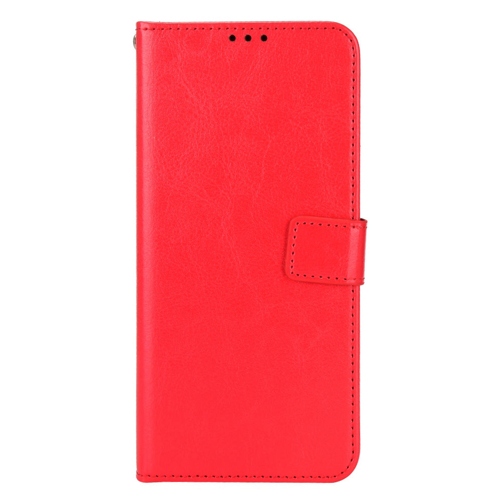 For ZTE Blade A72/Blade V40 Vita Split Leather+TPU Wallet Folio Phone Case Crazy Horse Texture Stand Anti-scratch Cell Phone Shell