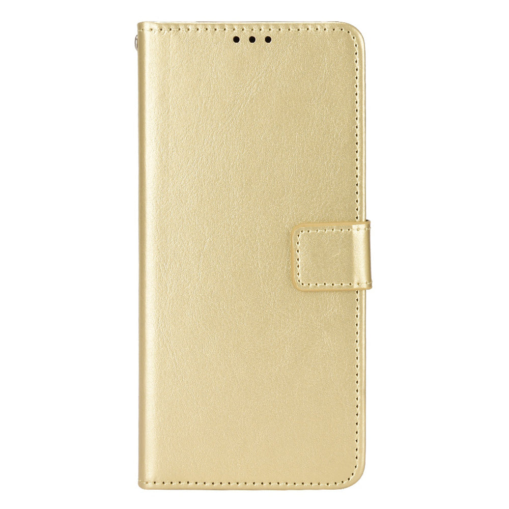 For ZTE Blade A72/Blade V40 Vita Split Leather+TPU Wallet Folio Phone Case Crazy Horse Texture Stand Anti-scratch Cell Phone Shell