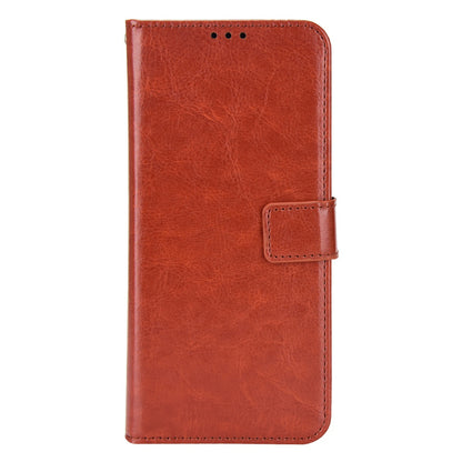 For ZTE Blade A72/Blade V40 Vita Split Leather+TPU Wallet Folio Phone Case Crazy Horse Texture Stand Anti-scratch Cell Phone Shell