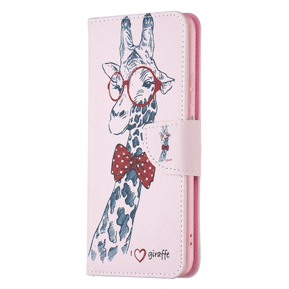 For ZTE Blade A71 BF Pattern Printing Leather Series-1 Wallet Stand Phone Case with Magnetic Clasp Closure