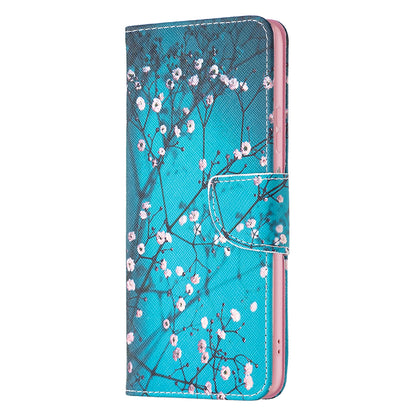 For ZTE Blade A71 BF Pattern Printing Leather Series-1 Wallet Stand Phone Case with Magnetic Clasp Closure