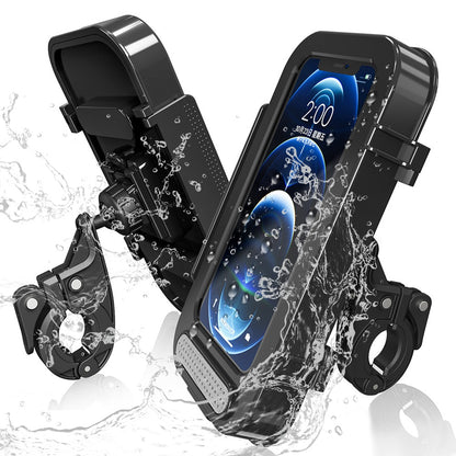 F81 Waterproof Bicycle Touch Screen Phone Holder Motorcycle Handlebar Phone Bracket