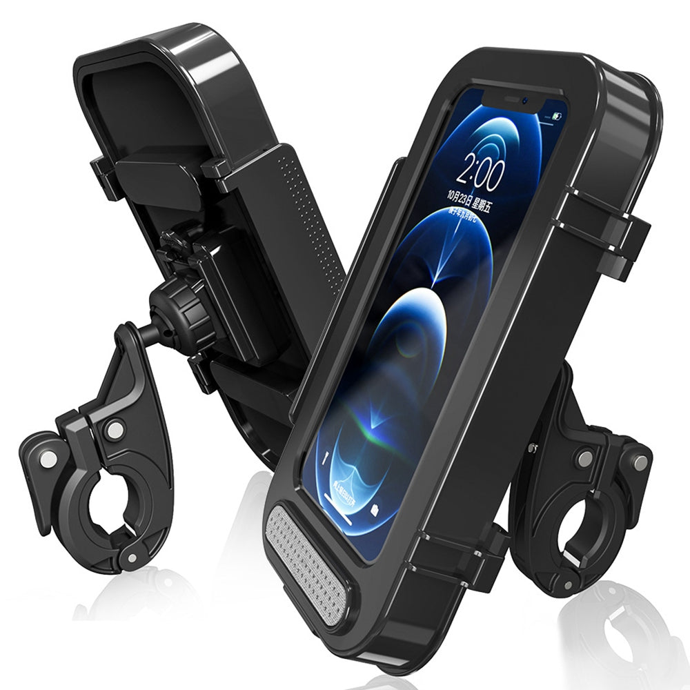 F81 Waterproof Bicycle Touch Screen Phone Holder Motorcycle Handlebar Phone Bracket