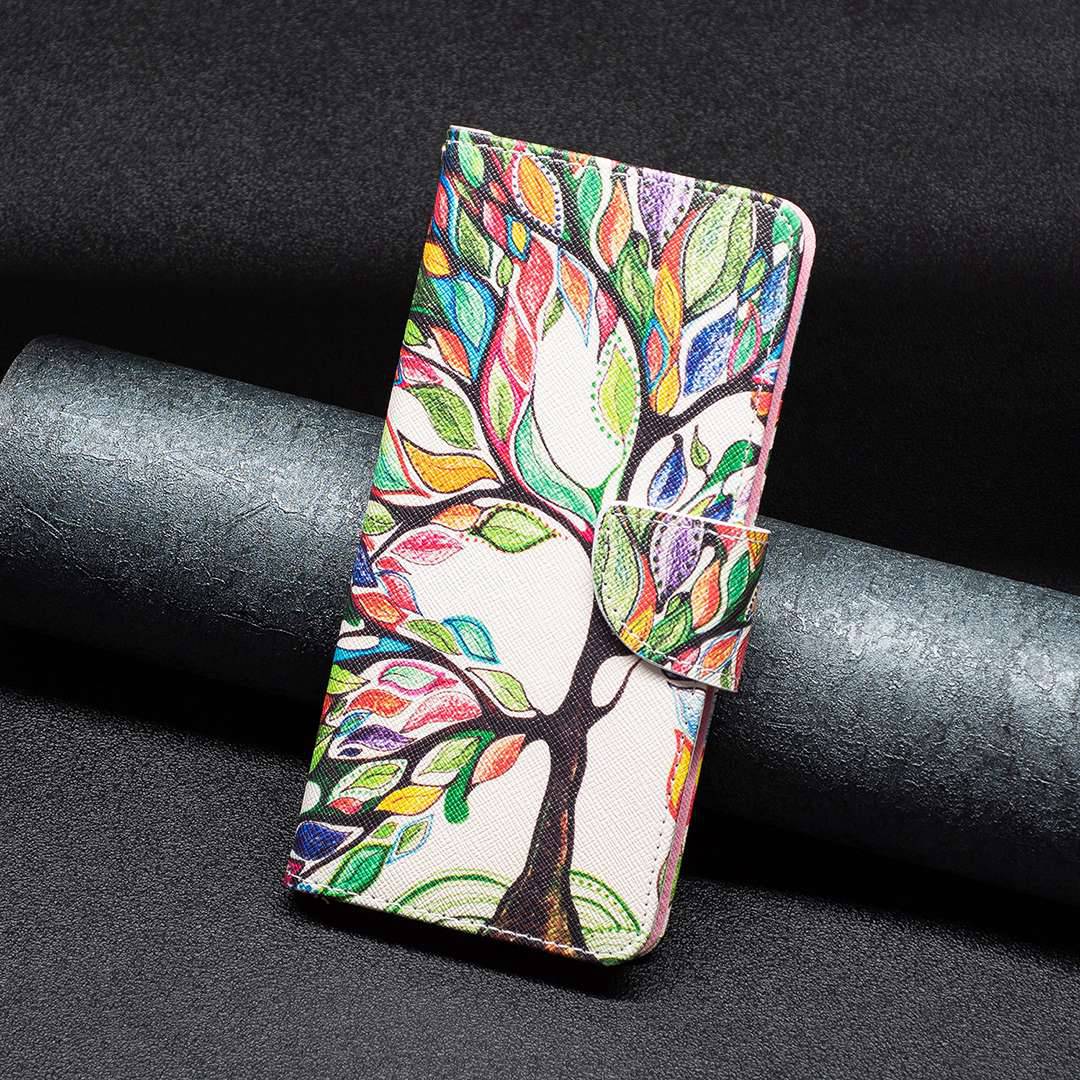 For ZTE Blade A31 BF Pattern Printing Leather Series-1 Beautiful Patterned Phone Case with Adjustable Stand Folio Flip Wallet