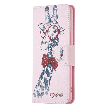 For ZTE Blade A31 BF Pattern Printing Leather Series-1 Beautiful Patterned Phone Case with Adjustable Stand Folio Flip Wallet