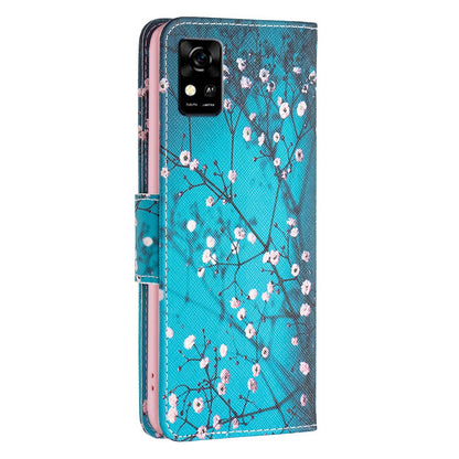 For ZTE Blade A31 BF Pattern Printing Leather Series-1 Beautiful Patterned Phone Case with Adjustable Stand Folio Flip Wallet