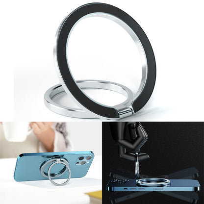 For iPhone 13/12 Series Magnetic Phone Ring Holder Adjustable Finger Ring Grip Cellphone Stand