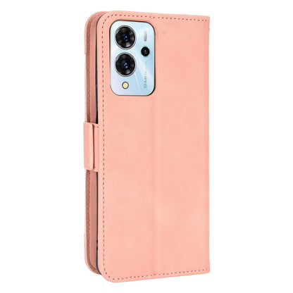 For ZTE Blade V40 Pro Multiple Card Slots Phone Cover Impact Resistant PU Leather Wallet Stand Case