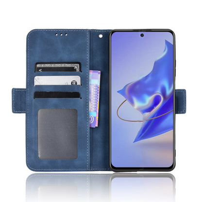 For ZTE Blade V40 Pro Multiple Card Slots Phone Cover Impact Resistant PU Leather Wallet Stand Case