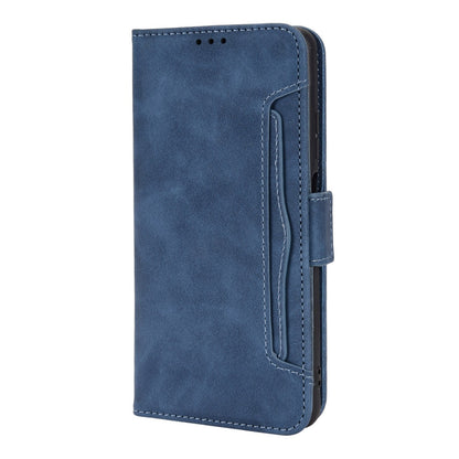 For ZTE Blade V40 Pro Multiple Card Slots Phone Cover Impact Resistant PU Leather Wallet Stand Case