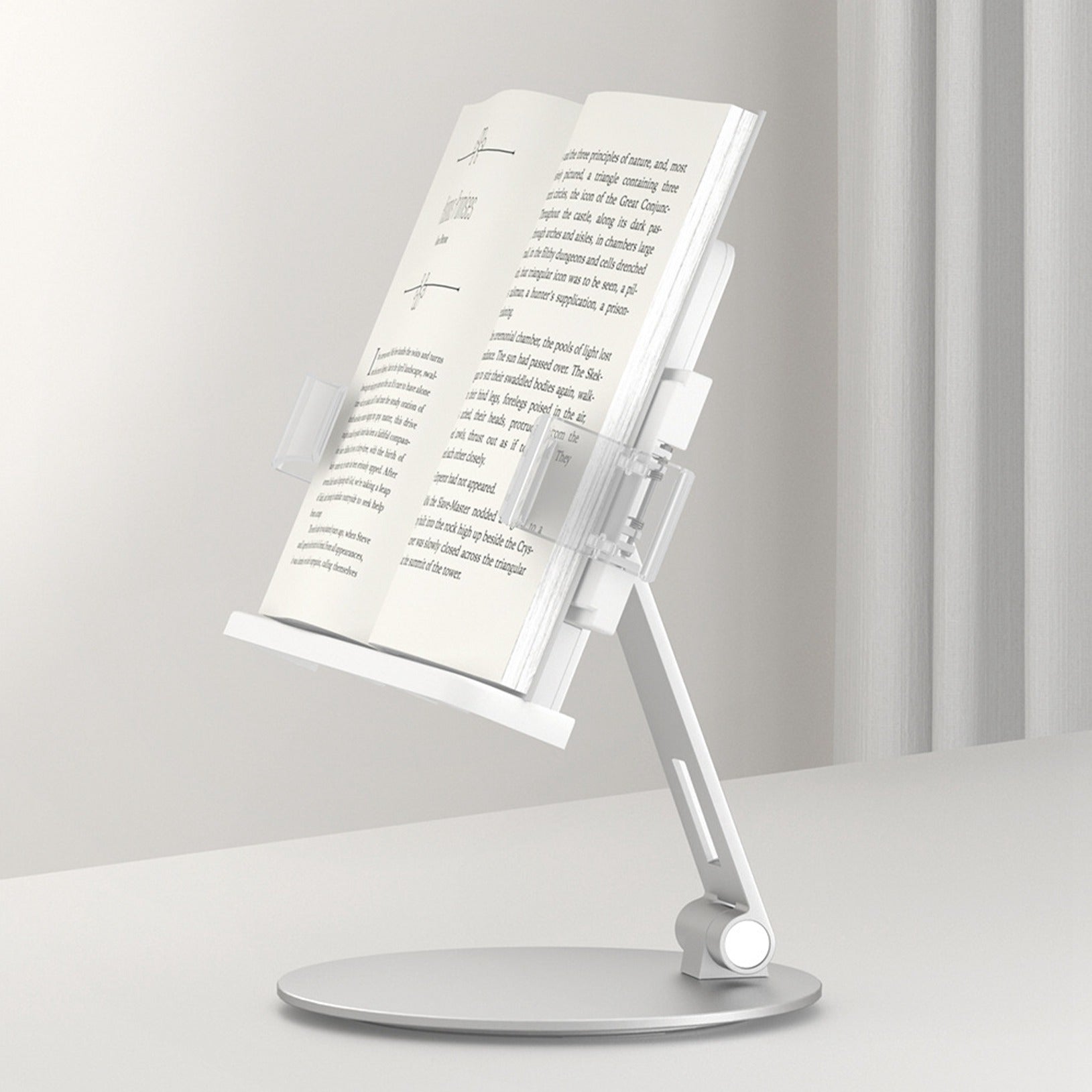 AP-7CB Adjustable Adult Student Book Reading Stand Metal Desktop Magazine Holder Bracket