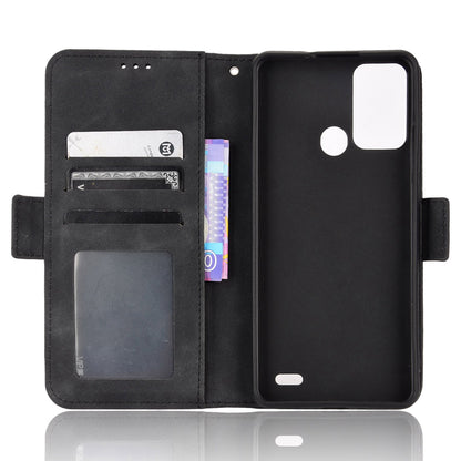 Multiple Card Slots Phone Case for ZTE Blade A52, PU Leather Stand Wallet Double Magnetic Clasp Cover