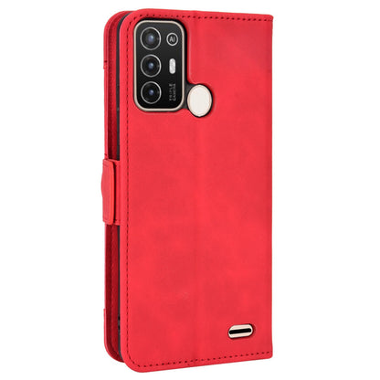 Multiple Card Slots Phone Case for ZTE Blade A52, PU Leather Stand Wallet Double Magnetic Clasp Cover