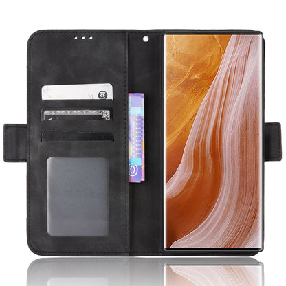 For ZTE Axon 40 Ultra 5G PU Leather Magnetic Clasp Wallet Stand Phone Cover with Multiple Card Slots