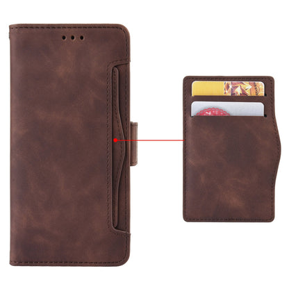 For ZTE Axon 40 Ultra 5G PU Leather Magnetic Clasp Wallet Stand Phone Cover with Multiple Card Slots