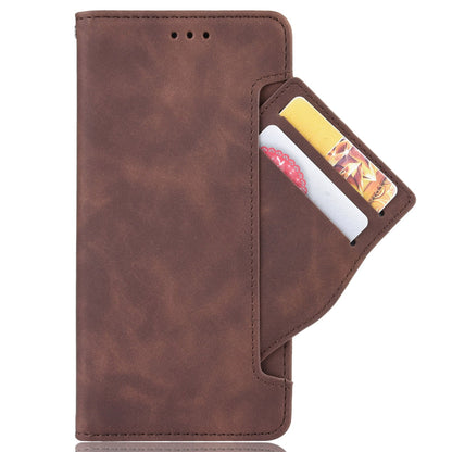 For ZTE Axon 40 Ultra 5G PU Leather Magnetic Clasp Wallet Stand Phone Cover with Multiple Card Slots