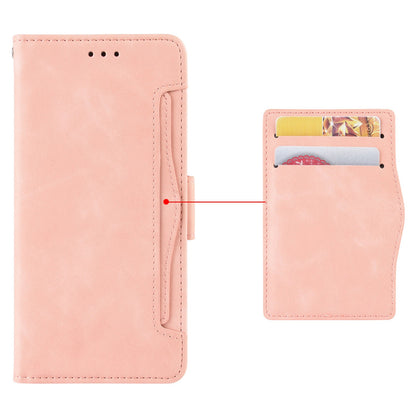 For ZTE Axon 40 Ultra 5G PU Leather Magnetic Clasp Wallet Stand Phone Cover with Multiple Card Slots