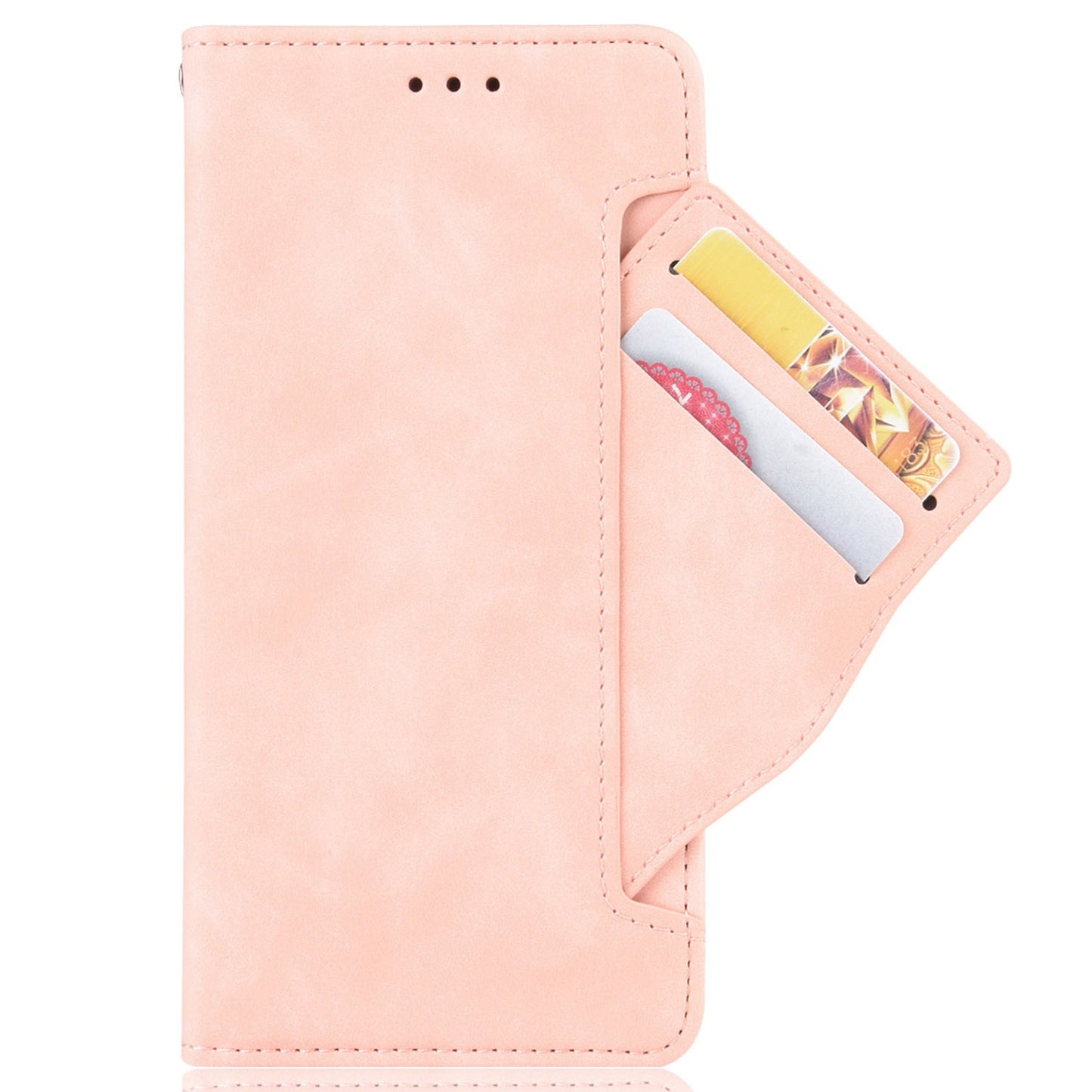 For ZTE Axon 40 Ultra 5G PU Leather Magnetic Clasp Wallet Stand Phone Cover with Multiple Card Slots